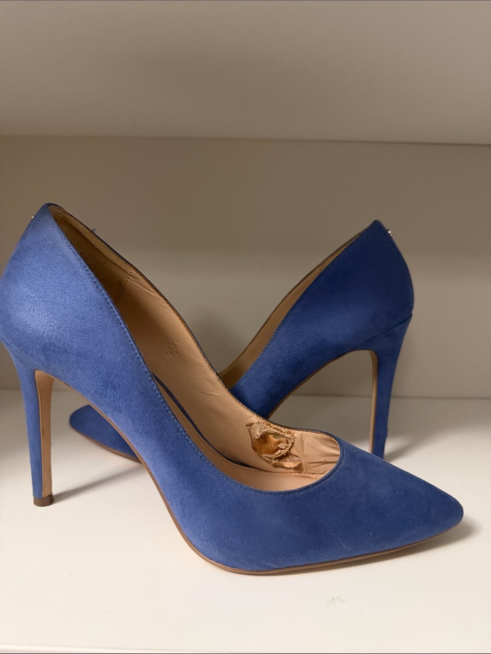 BCBGeneration Cobalt Blue Suede Pointed-Toe Stiletto Pumps